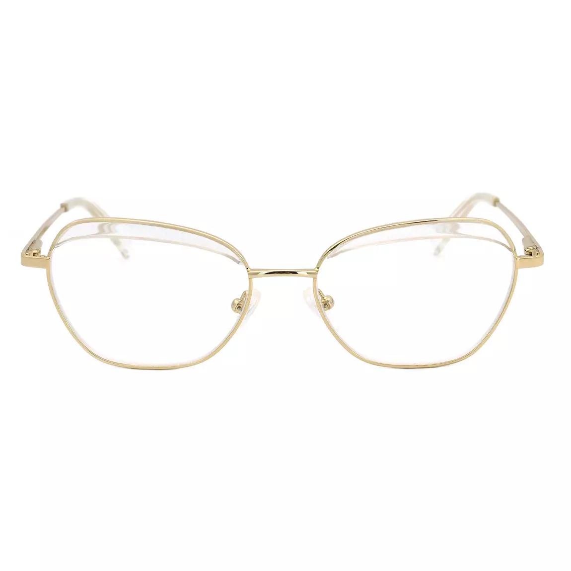Fashion Metal Eyeglasses Geometric Frame Wholesale brand glasses ...