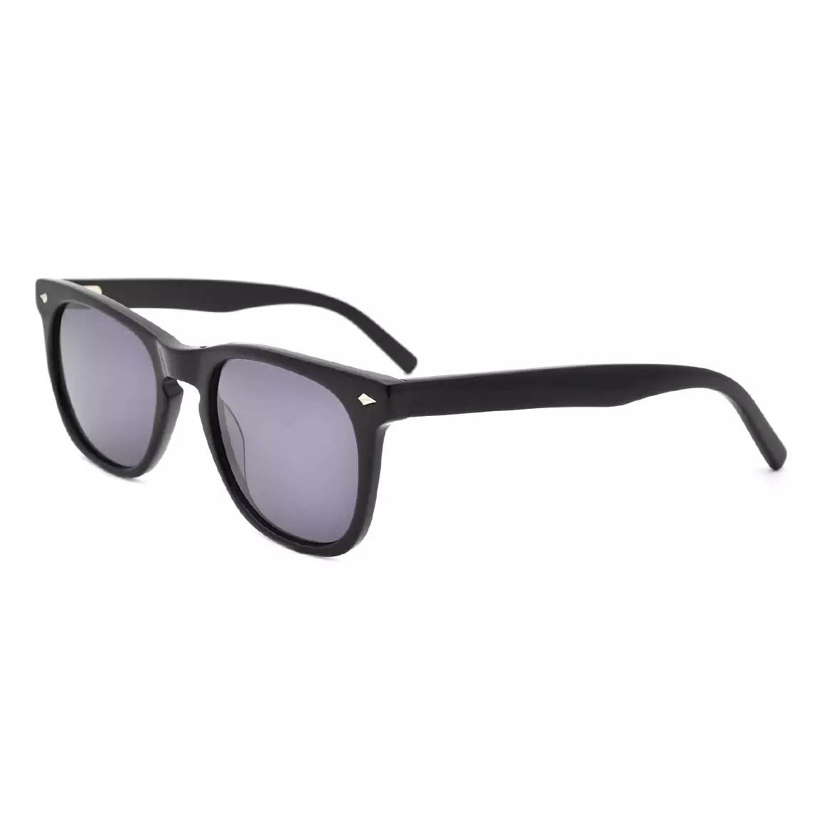 Classic Square Acetate Handmade Black Sunglasses Women Men UV400 Sun ...