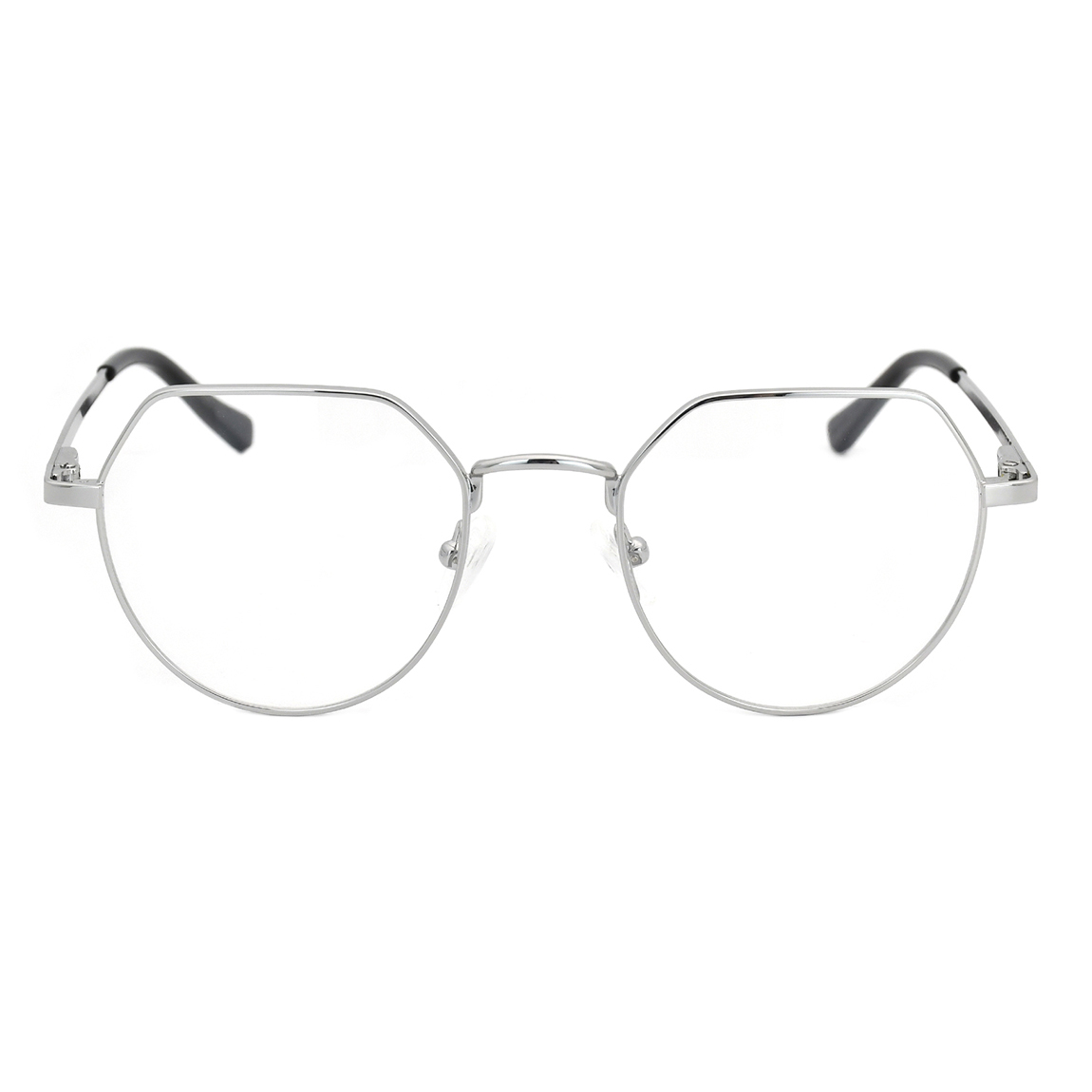 Fashion Retro Round Stainless Light Prescription Glasses Metal Frames ...