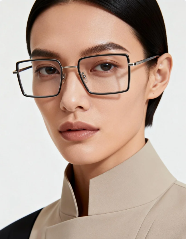 Square Glasses for a Sharp, Minimalist Look
