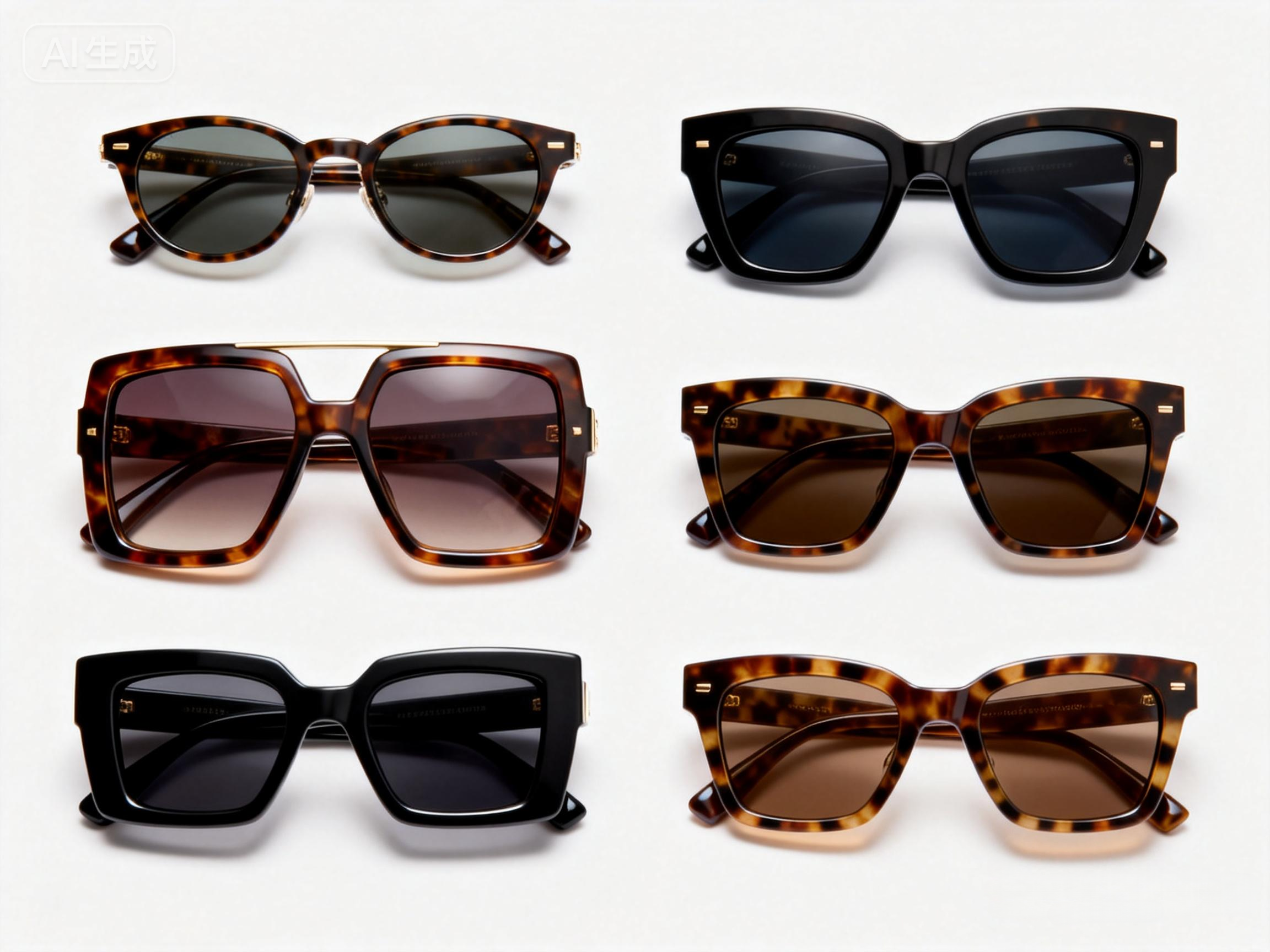 classic shapes of acetate sunglasses