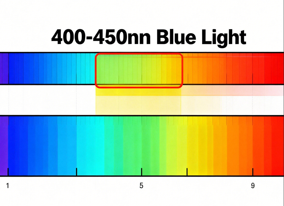 The Visible Light Spectrum and Blue Light