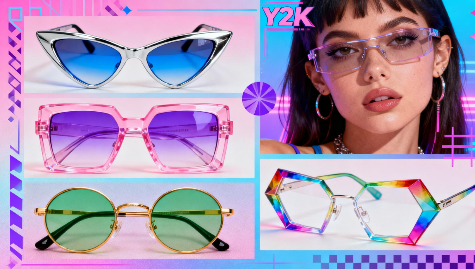 Y2K inspired sunglasses and photochromic lenses trend